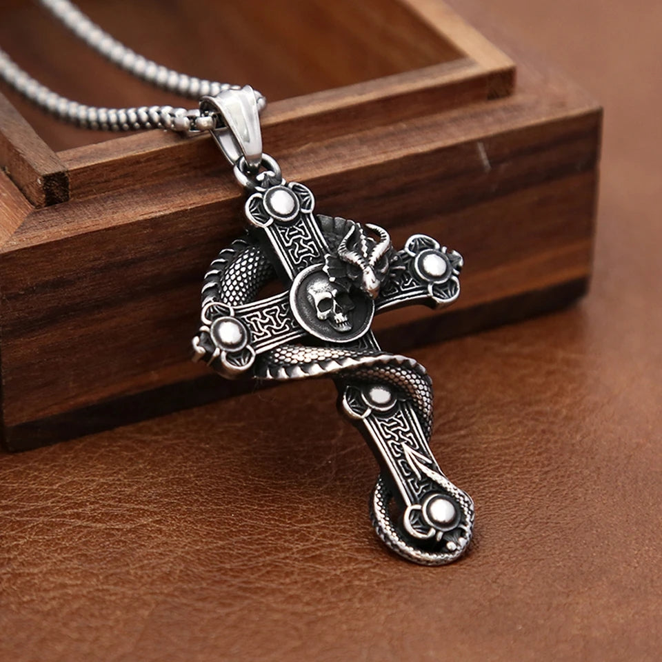 Collier Dragon Cross