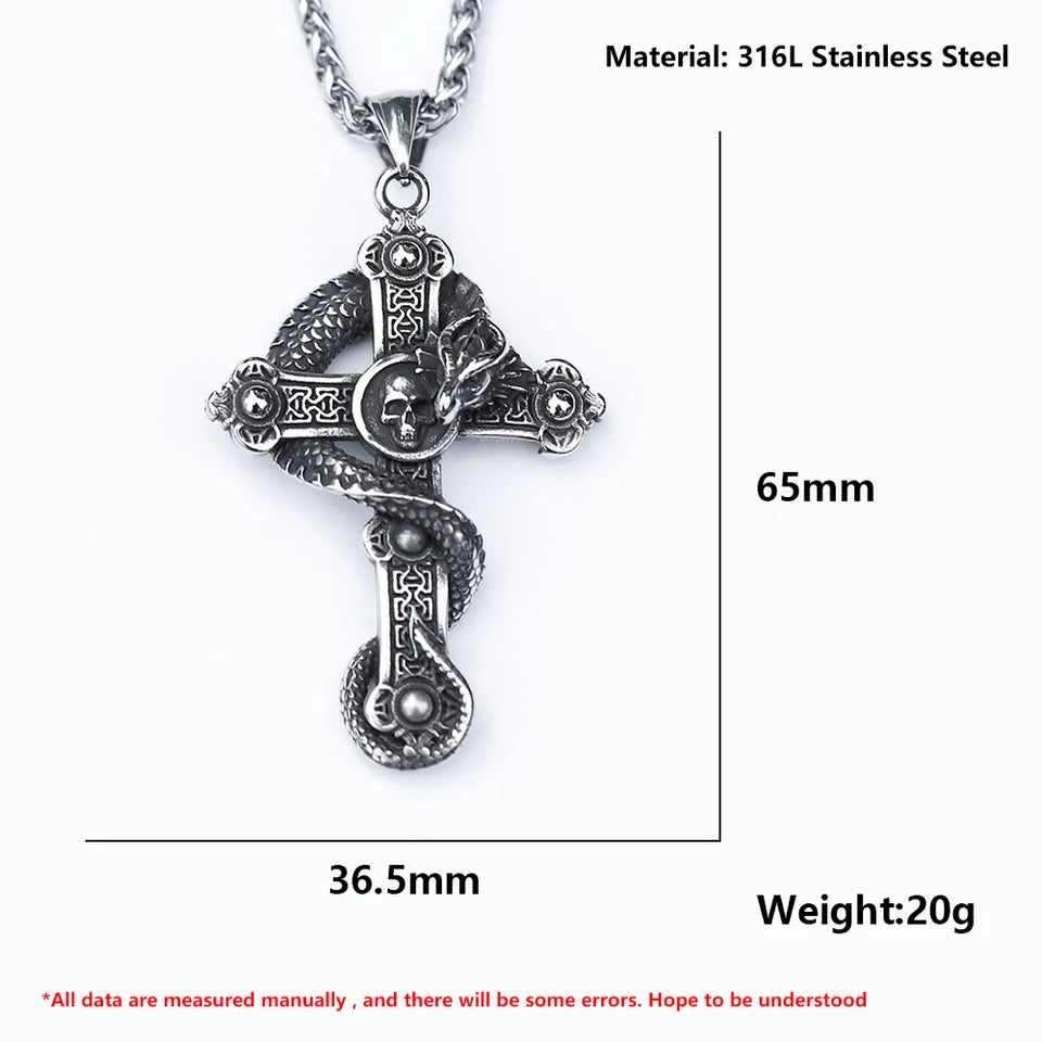 Collier Dragon Cross