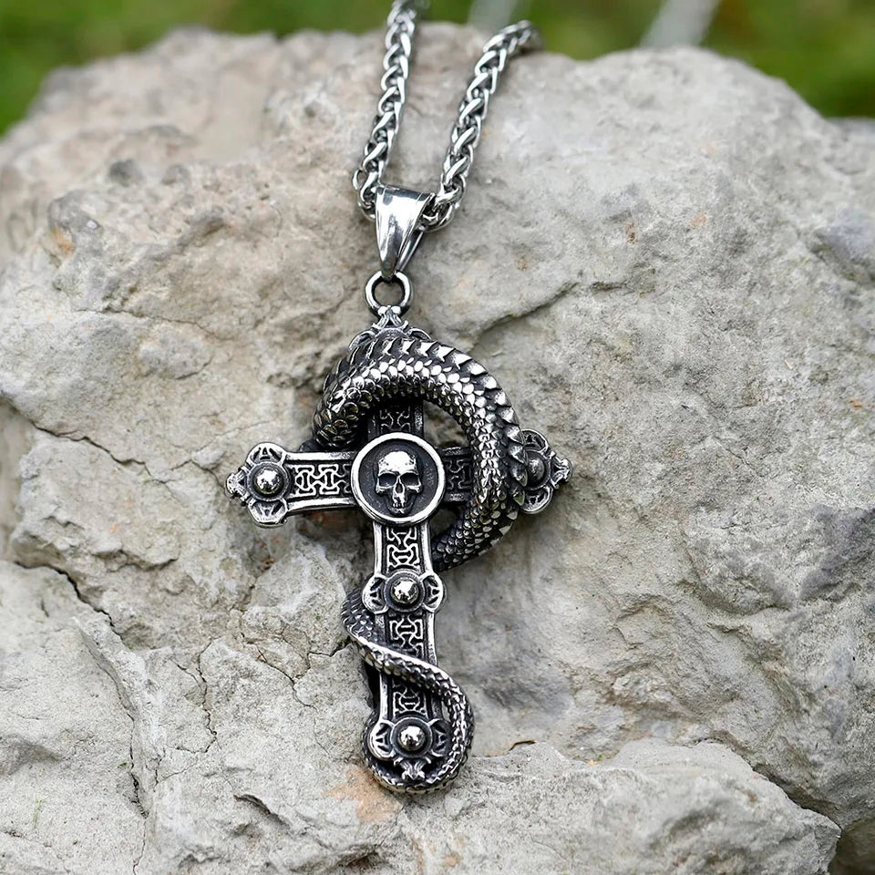 Collier Dragon Cross