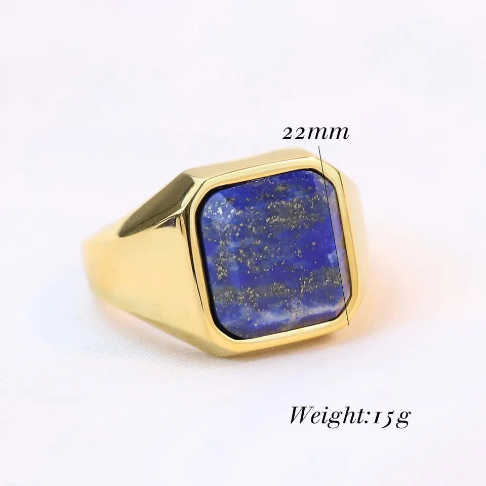 Chevalière Blue Stone