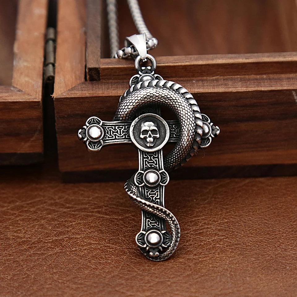 Collier Dragon Cross