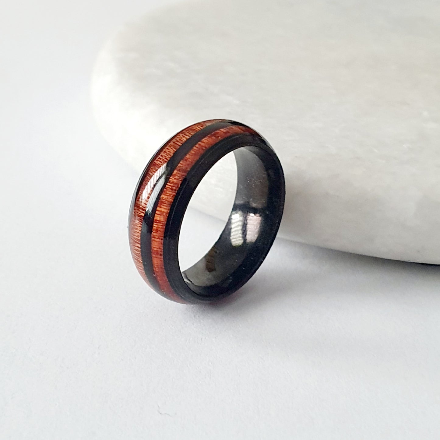 Bague Black & Wood