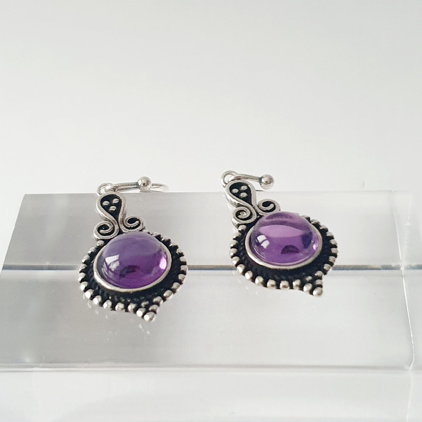 Boucles d'oreilles Retro-Purple