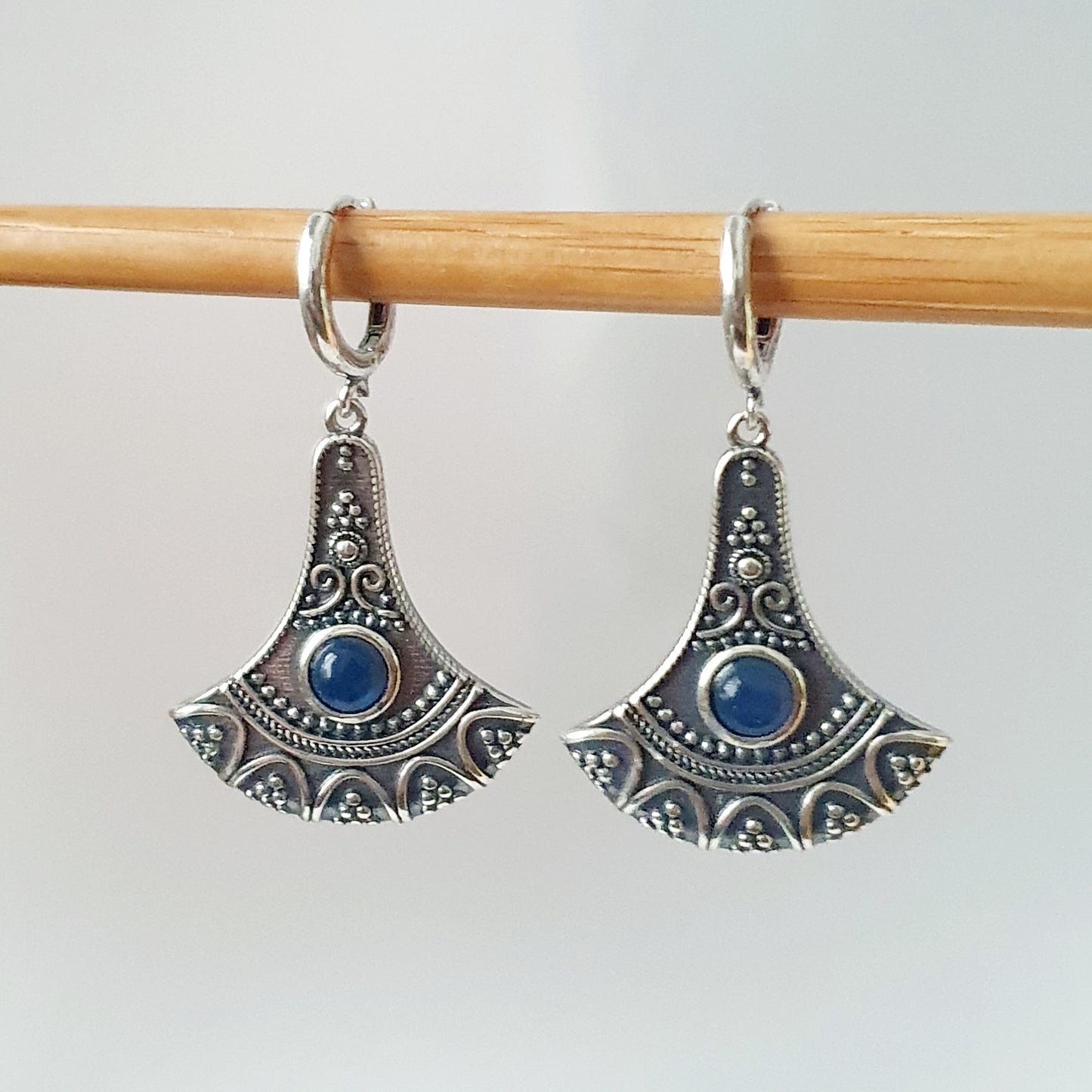 Boucles d'oreilles Malachite Lotus