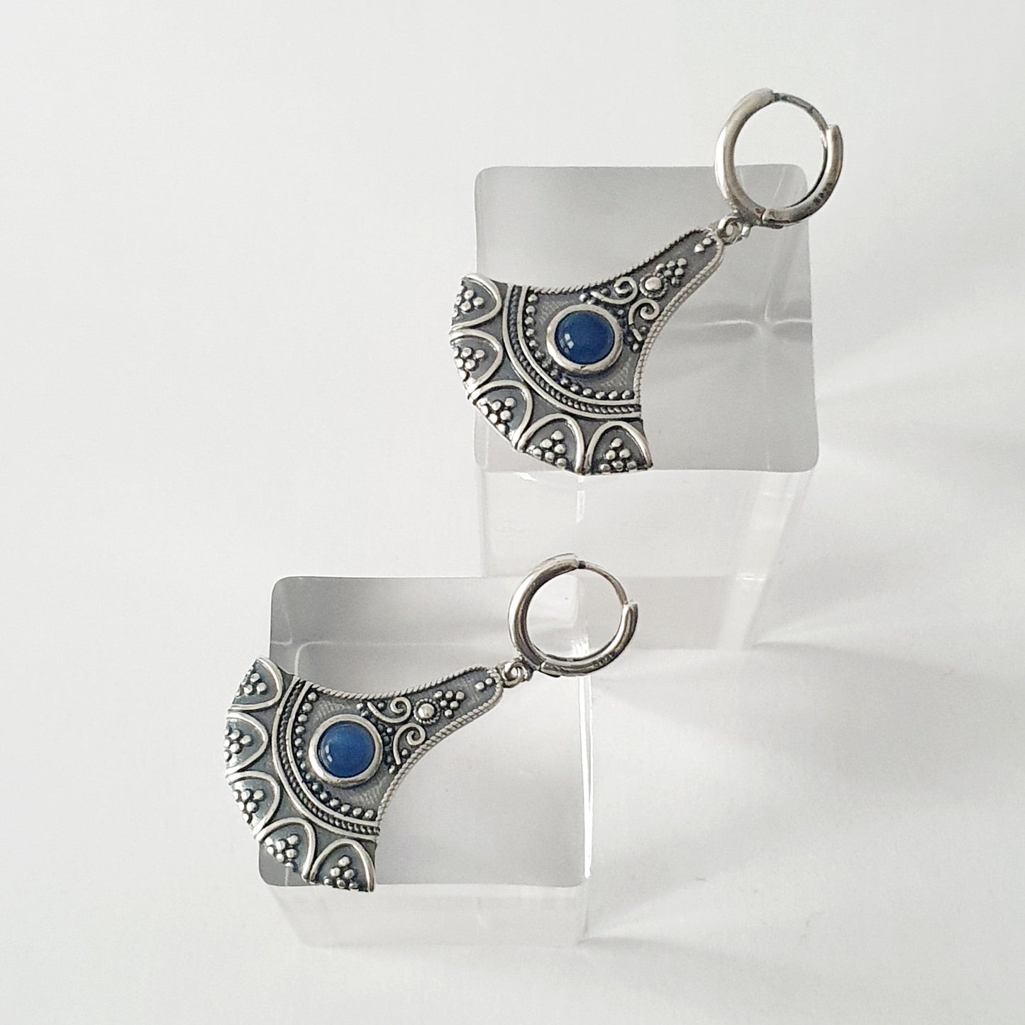 Boucles d'oreilles Malachite Lotus
