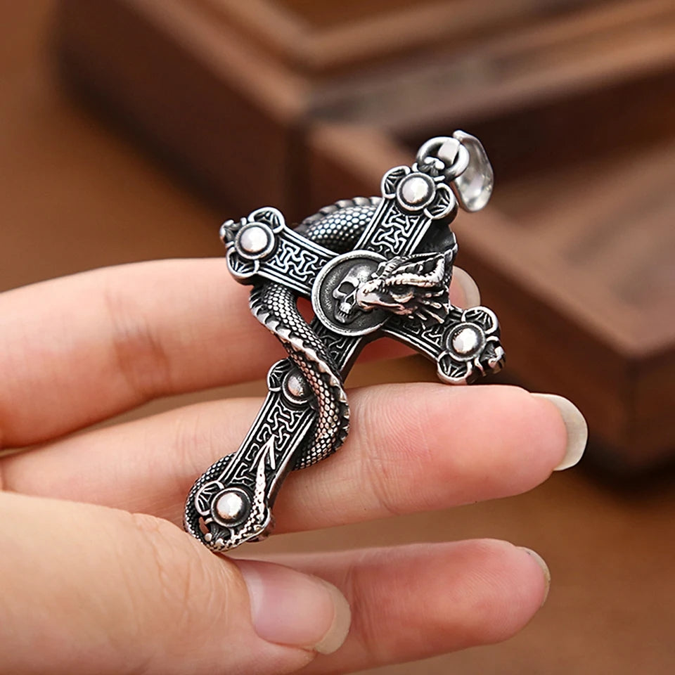 Collier Dragon Cross