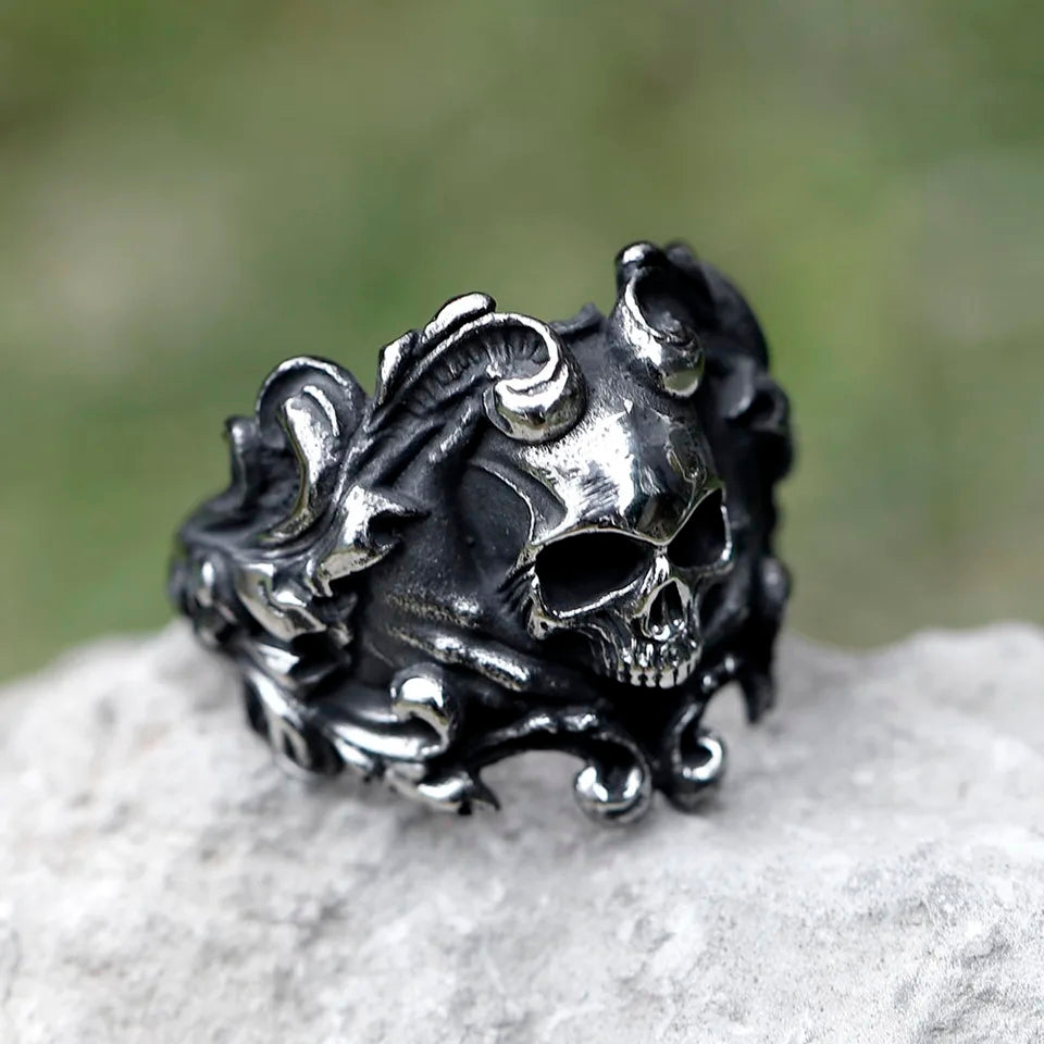 Bague Skull & Roses V2