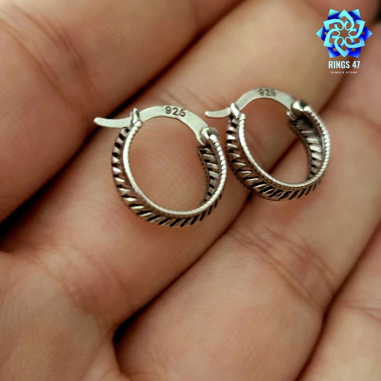 Boucles d’oreilles en argent 925