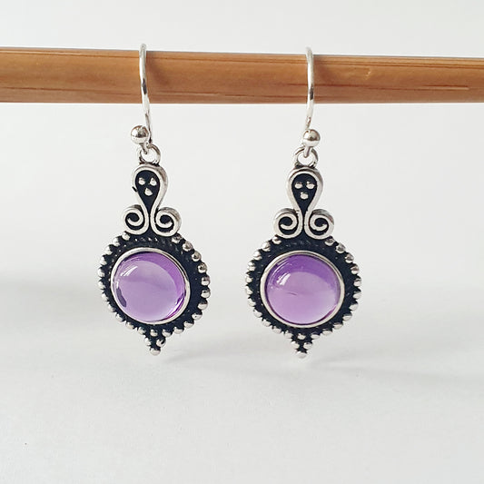 Boucles d'oreilles Retro-Purple