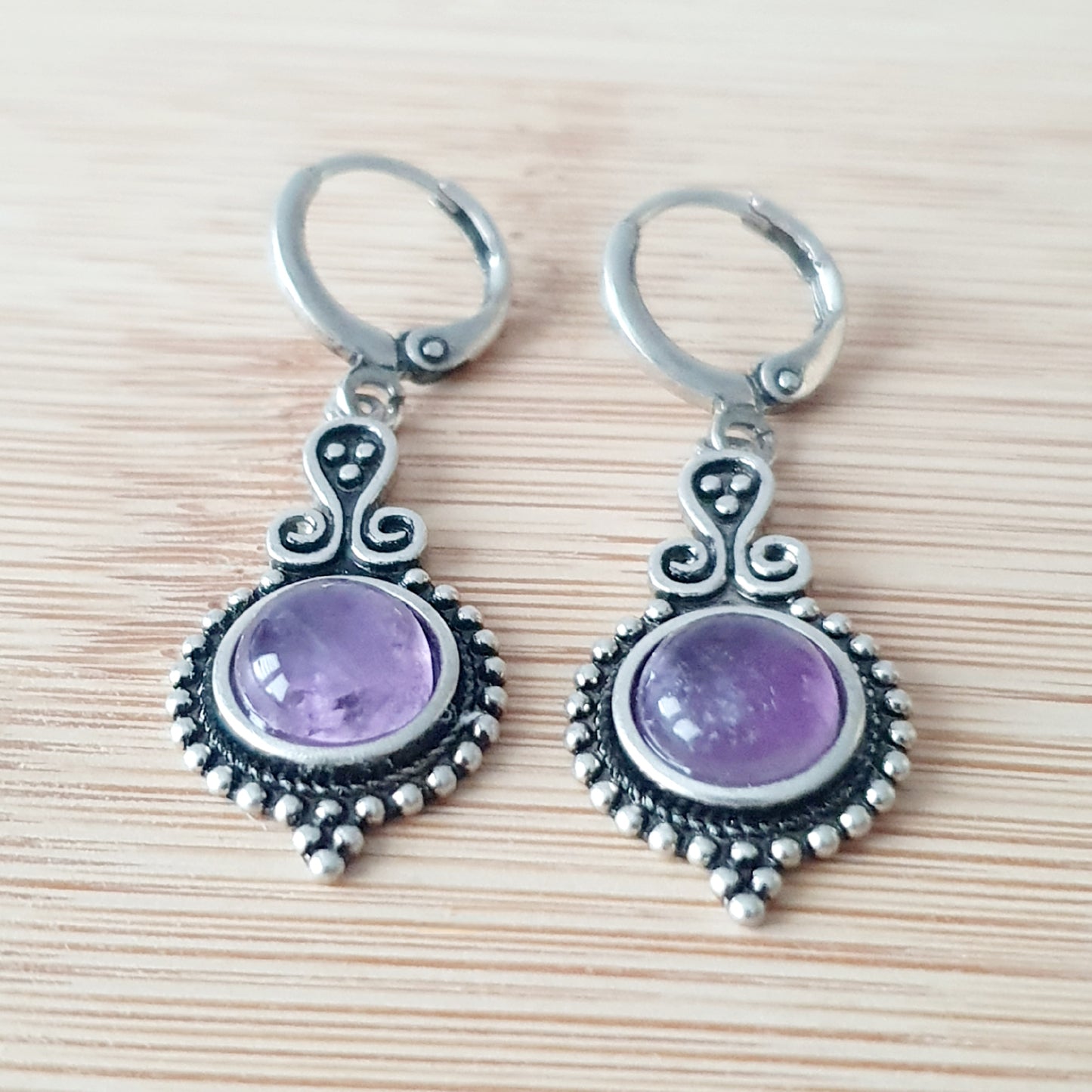 Boucles d'oreilles Retro-Purple V2