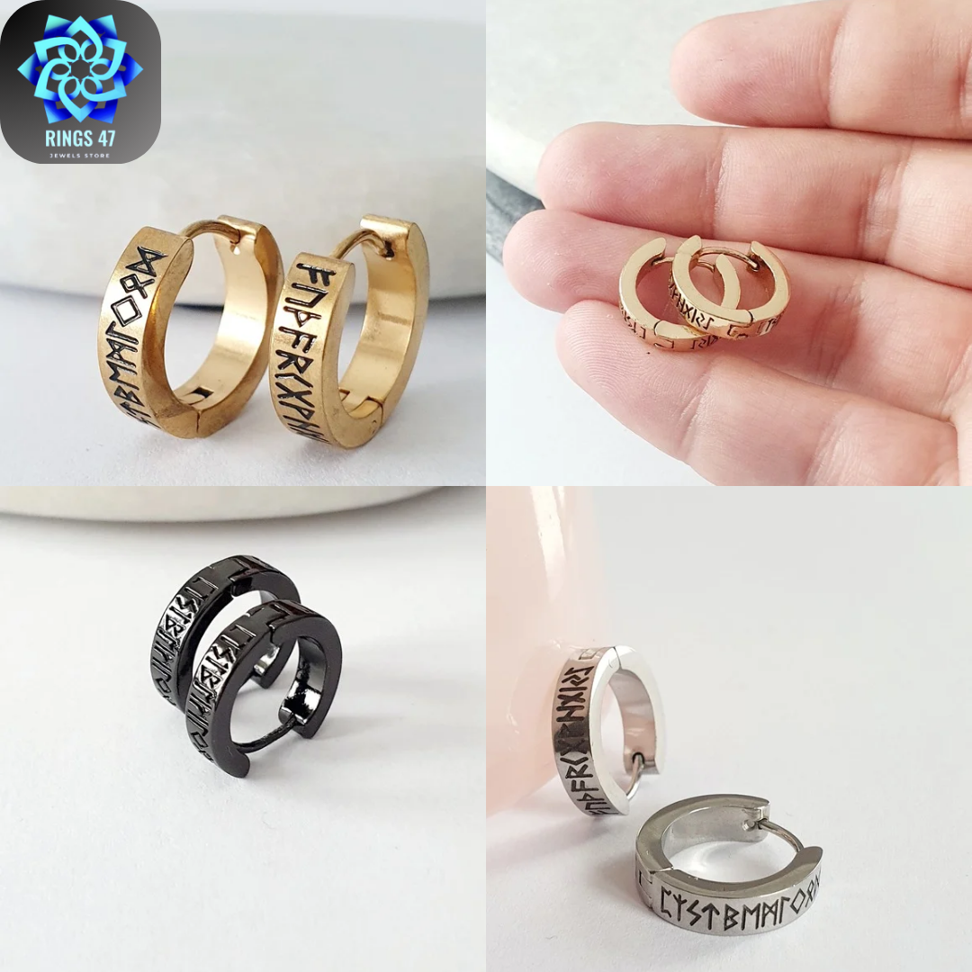 Boucles d'oreilles Viking Rune