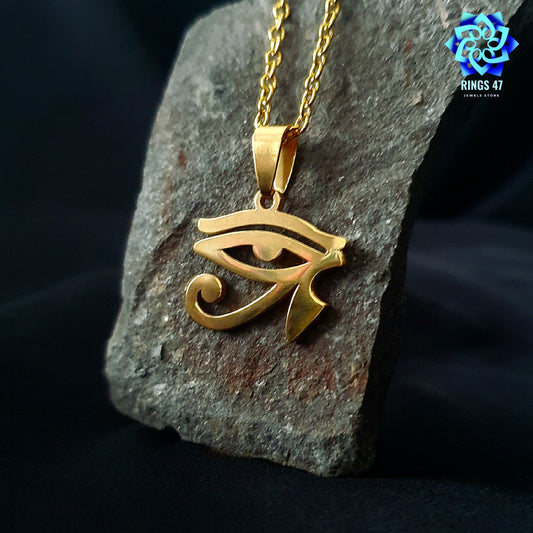 Gardien d’Égypte – Collier Œil Protecteur