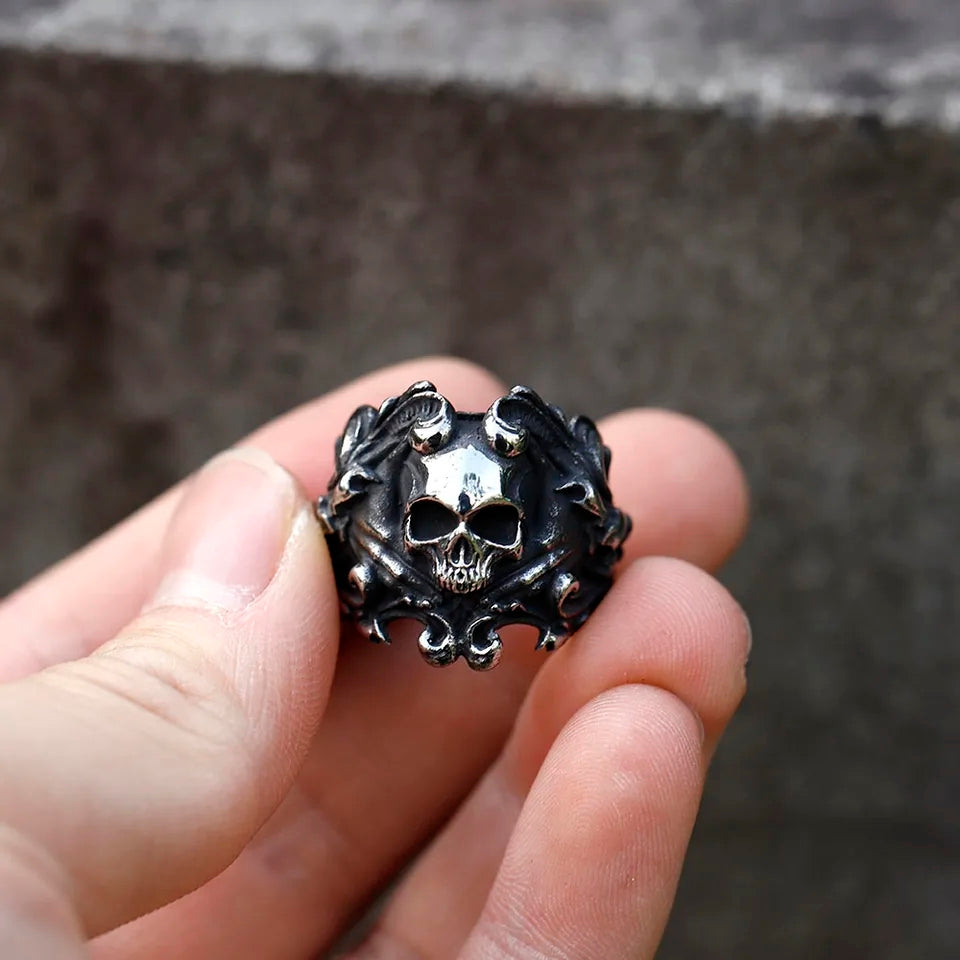 Bague Skull & Roses V2