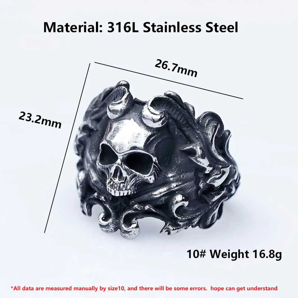 Bague Skull & Roses V2